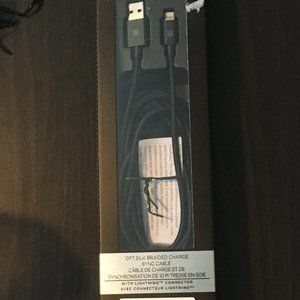 Platinum 10ft. Silk Braided Charge Sync Cable For iPhone/iPad